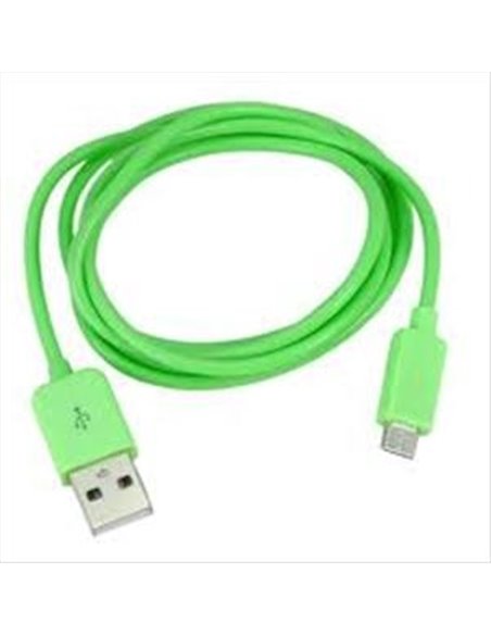 CAVO MICRO USB - LUNGHEZZA 1 MT COLORE VERDE