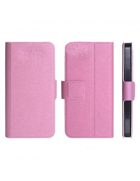 CUSTODIA FLIP ORIZZONTALE SLIM per NOKIA LUMIA 610 CON STAND E CHIUSURA MAGNETICA COLORE ROSA