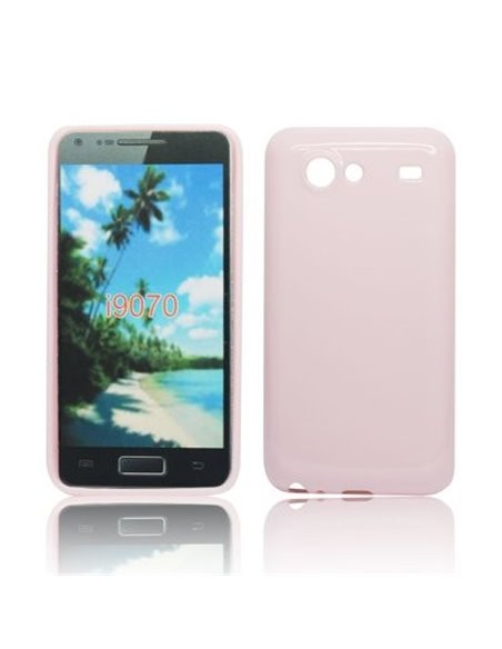 CUSTODIA GEL TPU SILICONE LUCIDA per SAMSUNG i9070 Galaxy Advance S COLORE ROSA