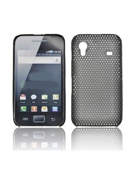 CUSTODIA CRISS CROSS RIGIDA per SAMSUNG I8160 Galaxy Ace 2 COLORE NERO