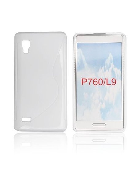 CUSTODIA GEL TPU SILICONE DOUBLE per LG L9 Optimus, P760 COLORE BIANCO