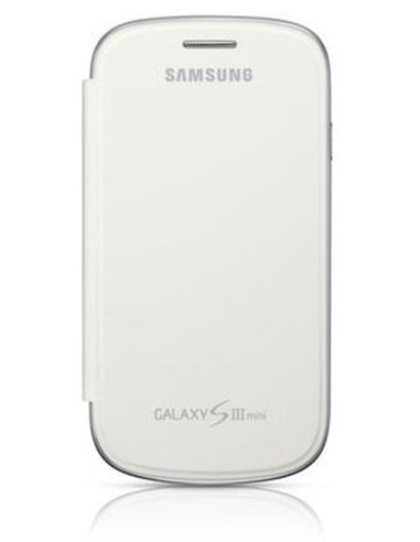 CUSTODIA FLIP ORIGINALE SAMSUNG EFC-1M7FWEGSTD COLORE BIANCO per I8190 GALAXY S3 MINI BLISTER