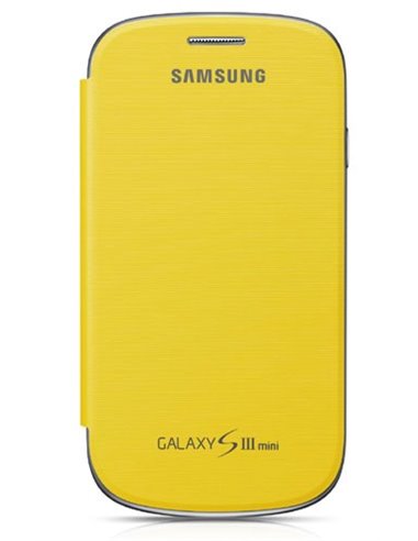 CUSTODIA FLIP ORIGINALE SAMSUNG EFC-1M7FYEGSTD COLORE GIALLO per I8190 GALAXY S3 MINI BLISTER