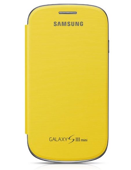 CUSTODIA FLIP ORIGINALE SAMSUNG EFC-1M7FYEGSTD COLORE GIALLO per I8190 GALAXY S3 MINI BLISTER