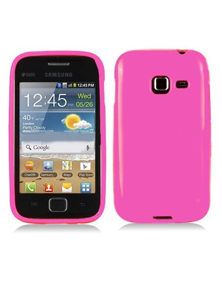 CUSTODIA GEL TPU SILICONE LUCIDA per SAMSUNG S6802 Galaxy Ace Duos COLORE ROSA