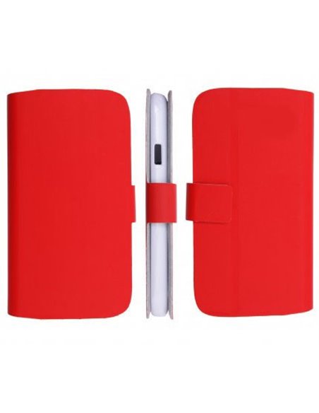 CUSTODIA FLIP ORIZZONTALE SLIM per SAMSUNG I9100 Galaxy S2, I9105 Galaxy S2 Plus CON STAND E CHIUSURA MAGNETICA COLORE ROSSO