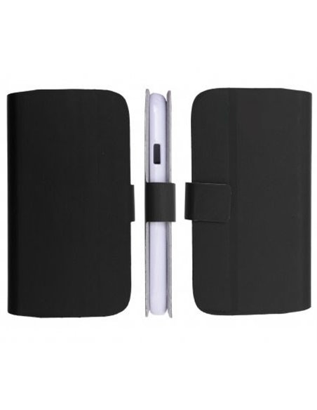 CUSTODIA FLIP ORIZZONTALE SLIM per HTC ONE S CON STAND E CHIUSURA MAGNETICA COLORE NERO