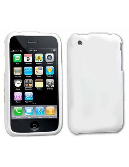 CUSTODIA GEL TPU SILICONE LUCIDA per IPHONE 3G,3GS COLORE BIANCO