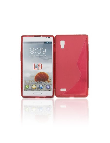 CUSTODIA GEL TPU SILICONE DOUBLE per LG L9 Optimus P760 COLORE ROSSO