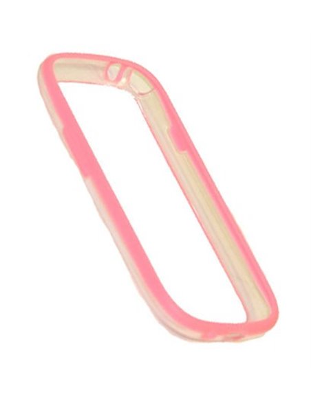 CUSTODIA BUMPER GEL TPU SILICONE SEMI-RIGIDO per SAMSUNG I8190 GALAXY S3 MINI, I8200 GALAXY S3 MINI VE COLORE ROSA