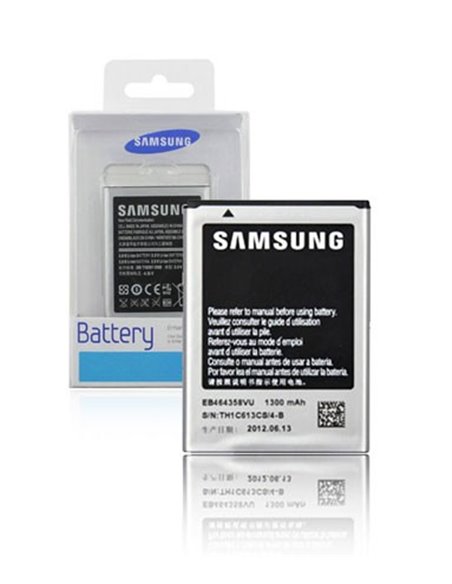 BATTERIA ORIGINALE SAMSUNG EB464358VU per S7500 GALAXY ACE PLUS, S6500 GALAXY MINI 2 - 1300 mAh BLISTER SEGUE COMPATIBILITA'..