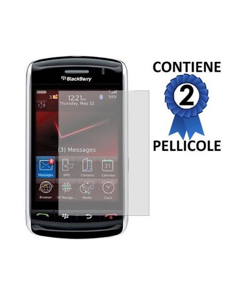 PELLICOLA PROTEGGI DISPLAY BLACKBERRY Storm 9500, Storm 9530 CONFEZIONE 2 PEZZI