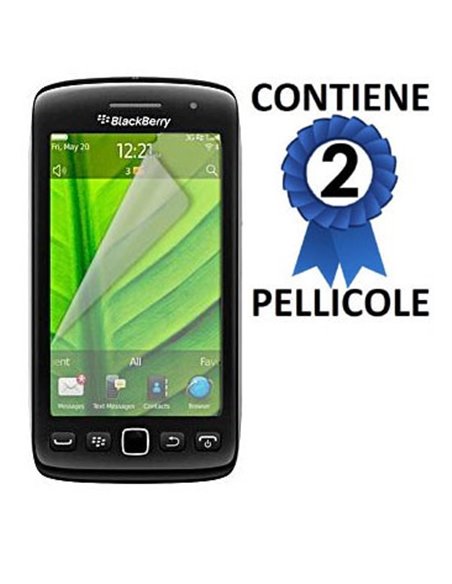 PELLICOLA PROTEGGI DISPLAY BLACKBERRY Torch 9860 CONFEZIONE 2 PEZZI