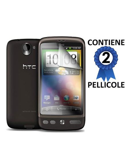PELLICOLA PROTEGGI DISPLAY HTC DESIRE, BRAVO CONFEZIONE 2 PEZZI