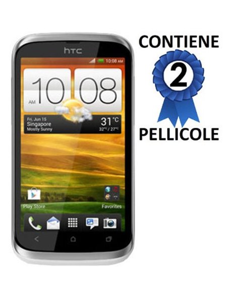 PELLICOLA PROTEGGI DISPLAY HTC DESIRE V T328w CONFEZIONE 2 PEZZI