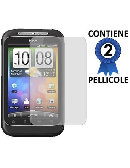 PELLICOLA PROTEGGI DISPLAY HTC G13 WILDFIRE S CONFEZIONE 2 PEZZI