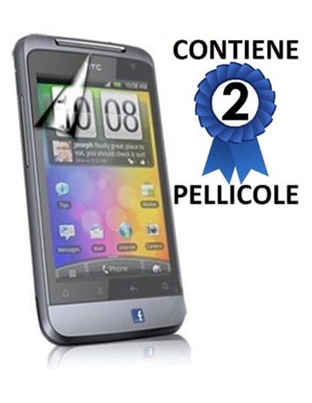 PELLICOLA PROTEGGI DISPLAY HTC G15 SALSA CONFEZIONE 2 PEZZI