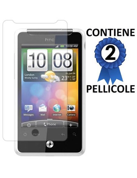 PELLICOLA PROTEGGI DISPLAY HTC GRATIA CONFEZIONE 2 PEZZI
