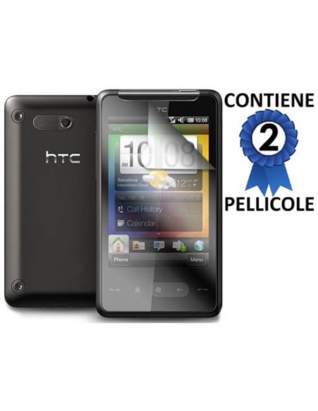 PELLICOLA PROTEGGI DISPLAY HTC HD MINI CONFEZIONE 2 PEZZI