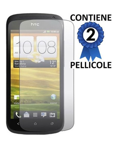 PELLICOLA PROTEGGI DISPLAY HTC ONE S CONFEZIONE 2 PEZZI