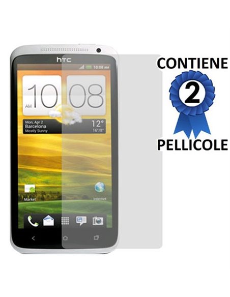 PELLICOLA PROTEGGI DISPLAY HTC ONE X CONFEZIONE 2 PEZZI