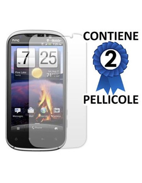 PELLICOLA PROTEGGI DISPLAY HTC RUBY II  LTE CONFEZIONE 2 PEZZI