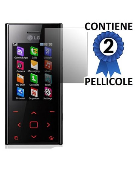 PELLICOLA PROTEGGI DISPLAY LG BL20 NEW CHOCOLATE CONFEZIONE 2 PEZZI