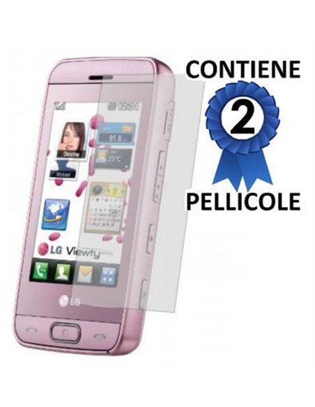 PELLICOLA PROTEGGI DISPLAY LG GT400 Viewty Smile CONFEZIONE 2 PEZZI