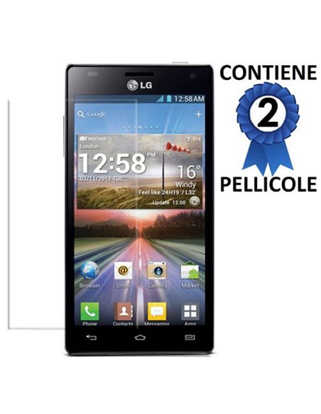 PELLICOLA PROTEGGI DISPLAY LG P880 Optimus 4X HD CONFEZIONE 2 PEZZI