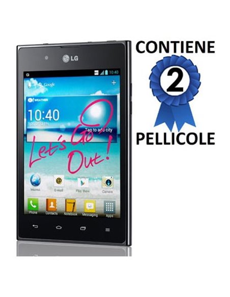 PELLICOLA PROTEGGI DISPLAY LG Optimus VU P895, F100S CONFEZIONE 2 PEZZI