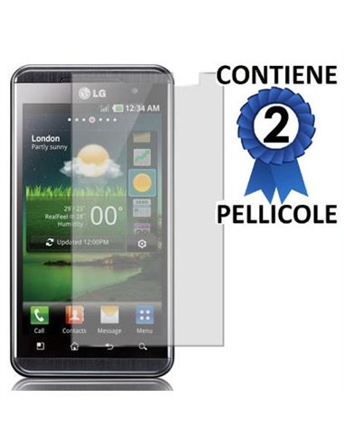 PELLICOLA PROTEGGI DISPLAY LG P920 Optimus 3D CONFEZIONE 2 PEZZI