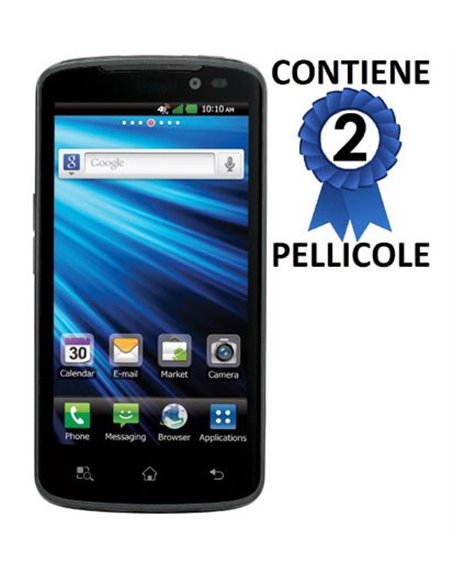PELLICOLA PROTEGGI DISPLAY LG P936 Optimus True HD LTE CONFEZIONE 2 PEZZI