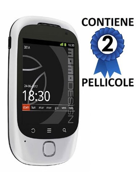 PELLICOLA PROTEGGI DISPLAY MOMO DESIGN SMART CONFEZIONE 2 PEZZI