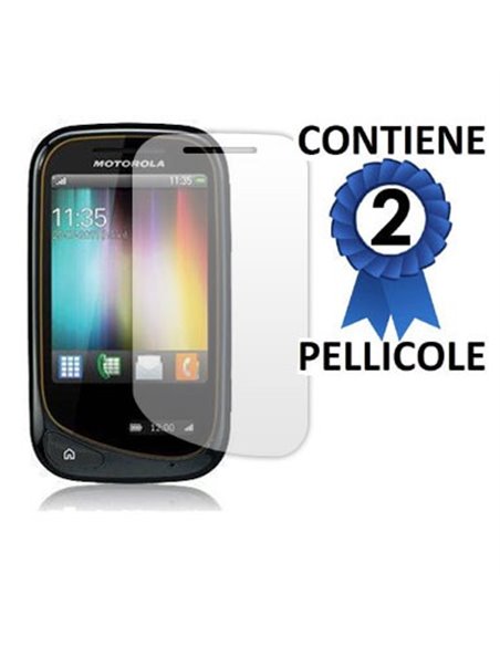 PELLICOLA PROTEGGI DISPLAY MOTOROLA WILDER EX130 CONFEZIONE 2 PEZZI