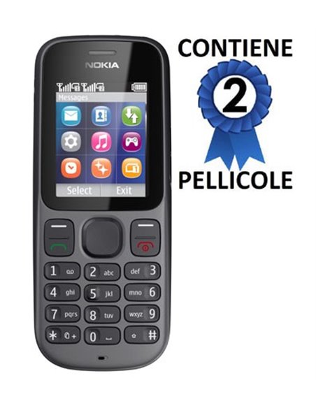 PELLICOLA PROTEGGI DISPLAY NOKIA 101 CONFEZIONE 2 PEZZI