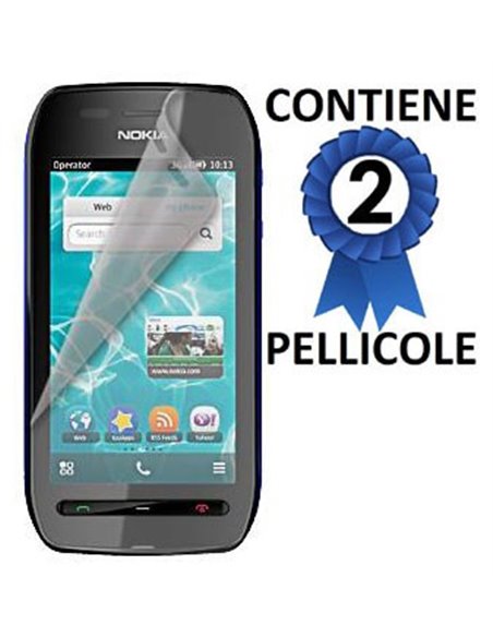 PELLICOLA PROTEGGI DISPLAY NOKIA 603 CONFEZIONE 2 PEZZI