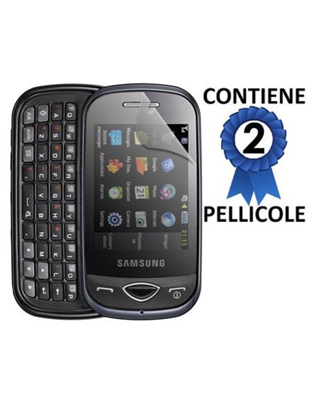 PELLICOLA PROTEGGI DISPLAY SAMSUNG B3410 CONFEZIONE 2 PEZZI