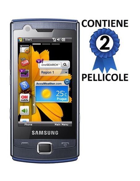 PELLICOLA PROTEGGI DISPLAY SAMSUNG B7300 OMNIA LITE CONFEZIONE 2 PEZZI