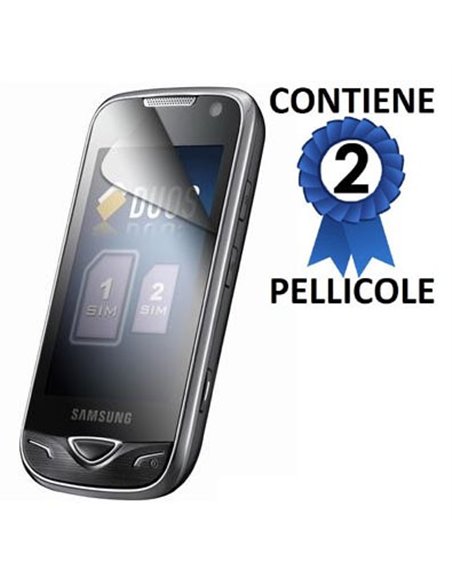 PELLICOLA PROTEGGI DISPLAY SAMSUNG B7722 Dual SIM Star Duos CONFEZIONE 2 PEZZI