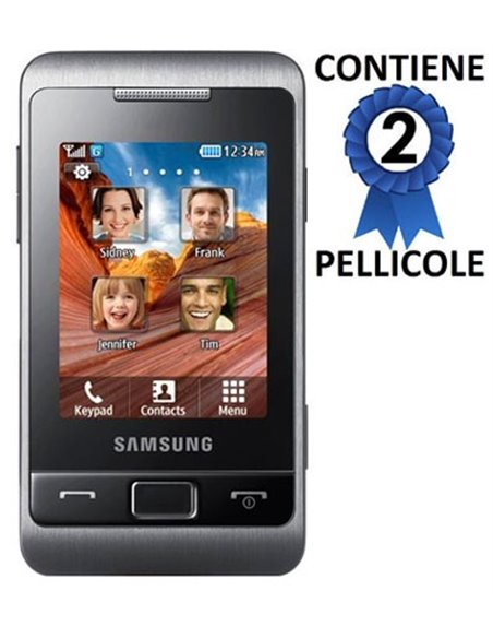 PELLICOLA PROTEGGI DISPLAY SAMSUNG C3330 CHAMP 2 CONFEZIONE 2 PEZZI