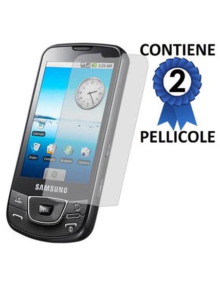 PELLICOLA PROTEGGI DISPLAY SAMSUNG i7500 Galaxy CONFEZIONE 2 PEZZI