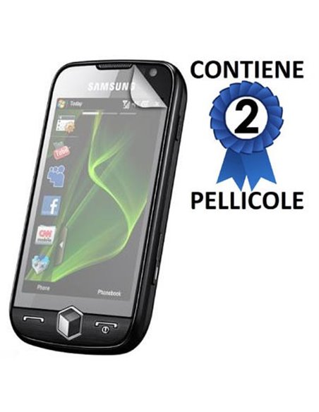 PELLICOLA PROTEGGI DISPLAY SAMSUNG i8000 CONFEZIONE 2 PEZZI