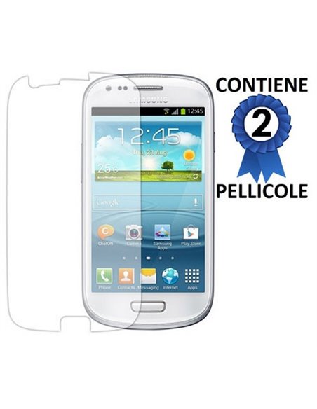 PELLICOLA PROTEGGI DISPLAY SAMSUNG i8190 Galaxy S3 Mini, I8200 Galaxy S3 Mini VE CONFEZIONE 2 PEZZI