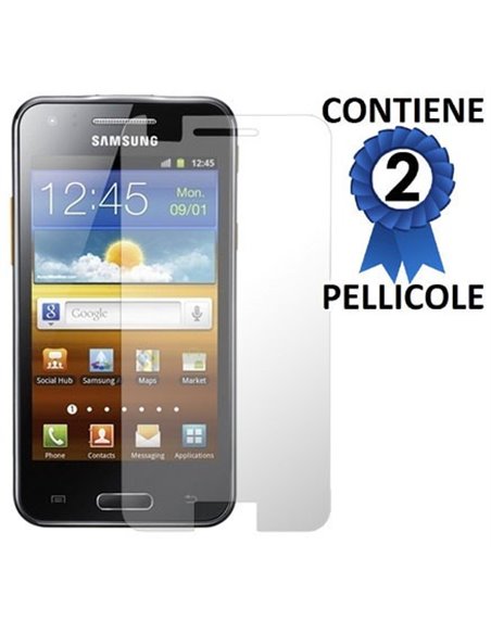 PELLICOLA PROTEGGI DISPLAY SAMSUNG i8530 GALAXY BEAM CONFEZIONE 2 PEZZI