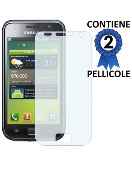 PELLICOLA PROTEGGI DISPLAY SAMSUNG i9000 galaxy s CONFEZIONE 2 PEZZI