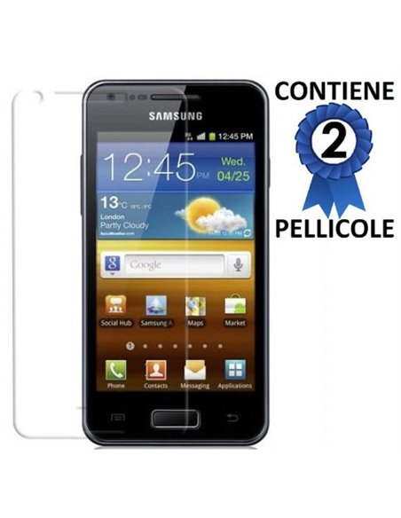 PELLICOLA PROTEGGI DISPLAY SAMSUNG i9070 GALAXY S ADVANCED CONFEZIONE 2 PEZZI