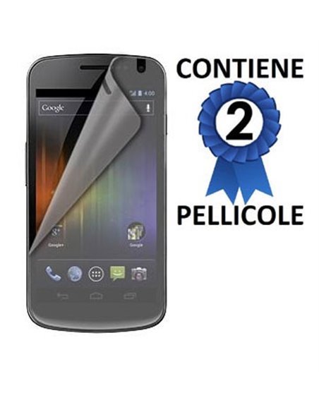 PELLICOLA PROTEGGI DISPLAY SAMSUNG I9250 Galaxy Nexus CONFEZIONE 2 PEZZI