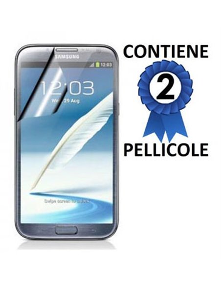 PELLICOLA PROTEGGI DISPLAY SAMSUNG N7100 GALAXY NOTE 2 CONFEZIONE 2 PEZZI