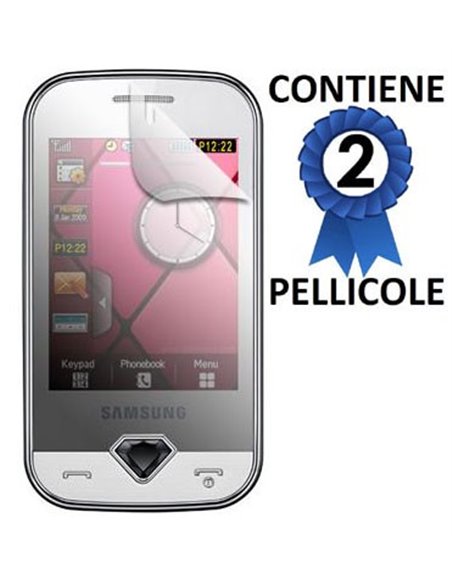 PELLICOLA PROTEGGI DISPLAY SAMSUNG S7070 CONFEZIONE 2 PEZZI