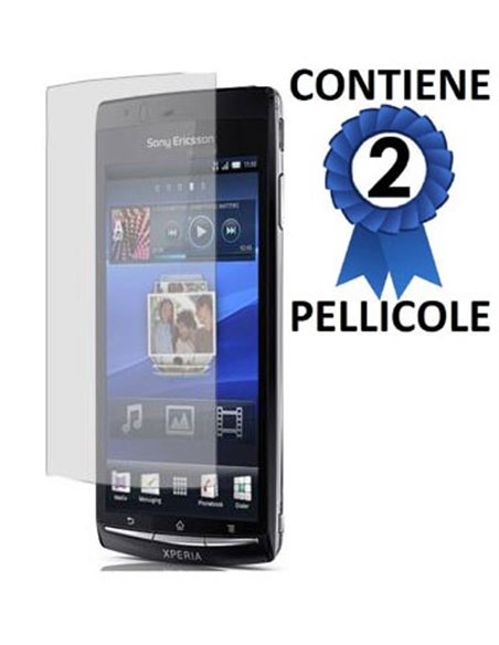 PELLICOLA PROTEGGI DISPLAY SONY-ERICSSON XPERIA Arc X12, ARC s CONFEZIONE 2 PEZZI